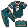 Miami Dolphins NFL Baby / Infant 2pc Dazzle Jersey and Pants Set