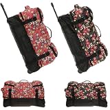 DANIEL RAY Trolley XL 72 cm mit Sandwich-KOFFERFACH Reisetrolley PAISLEY