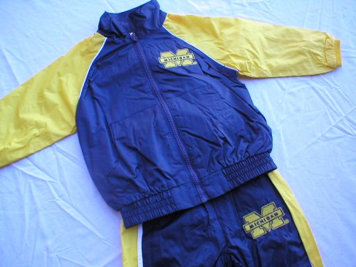 Michigan Wolverines Toddler Boy's Windsuit Jacket and Pants
