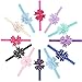 Qandsweet Baby Girl's Elastic Headbands Hair Bows Flower