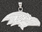 Baltimore Ravens Profile Giant 2 W x 1 H Logo Pendant - 14KT Gold Jewelry