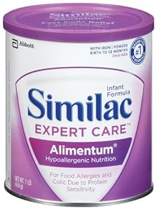Similac Expert Care Alimentum Hypoallergenic Infant Formula, Powder, With Iron, 1-Pound (454 g) (Pack of 6) (Packaging May Vary)