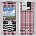 Blackberry 8100 Pearl pink plaid Skin 31012
