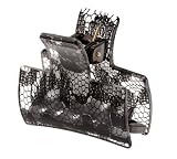 France Luxe Mini Solid Rectangle Jaw - Mantilla Black