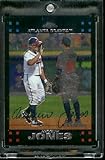 2007 Topps Chrome #211 Andruw Jones Atlanta Braves Baseball Card - Mint Condition - Shipped In Protective Display Case !