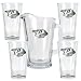 Nashville Predators NHL 4pc Pint Ale Glass & 60oz Pitcher Set - Primary Logo by Great American Products