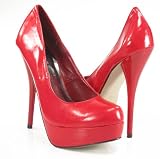 Shiny Sexy Patent Round Toe Stiletto Pump