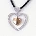 0.25 Carat 14K Rose Gold Diamond Heart Pendant