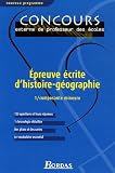 Epreuve écrite d\'histoire-géographie : Tome 1, Composante mineure