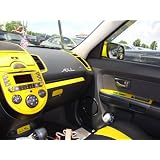 Real 100% Genuine YELLOW Carbon Fiber Dash Trim Kit for 03-04 Lincoln Navigator by MimoUSA
