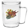 A Sunflower Garden 18 oz Insulated Coffee Mug, Clear