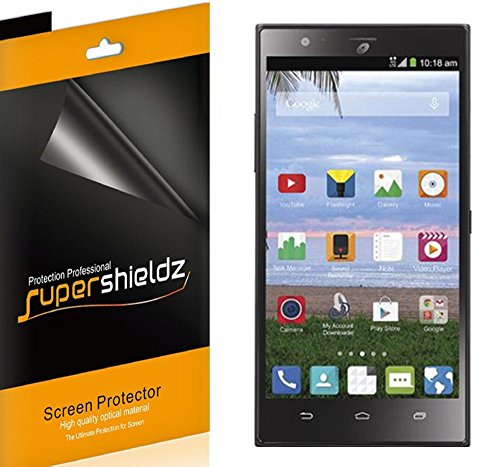 [6-Pack] SUPERSHIELDZ- Anti-Glare & Anti-Fingerprint (Matte) Screen Protector Shield For ZTE Lever LTE (Straight Talk) + Lifetime Replacements Warranty- Retail Packaging