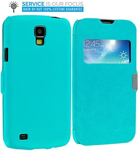 Galaxy S4 Active Wallet, TechSpec(TM) Baby Blue (Open) Magnetic Flip Wallet Case Cover Pouch for Samsung Galaxy S4 Active i537