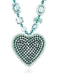 TARINA TARANTINO Large Pave Heart Necklace, 16"