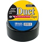 Bazic Duct Tape, 1.89 x 60 Yards, Black (Case of 12) (971-12)