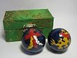 Chinese Healthy hands exercise Blue balls for large hands XL Dragons