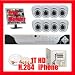 Complete Professional 8 Channel H.264 (1T HD) DVR CCTV Security Camera Surveillance System Package with 8 Pack 1/3 Sony CCD, 560 TV Lines, Varifocal-Focal 2.8~10mm Lens, 36pcs IR LED, 98.5 feet IR Distance Indoor Cameras + 1 x free 19 Security Monitor