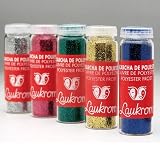Paillettes colorées Laukrom, Flacon verre de 8g Cristal