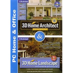 Broderbund 3D Home Architect Deluxe 5.0 and 3D Home Landscape Designer Deluxe 5 by 