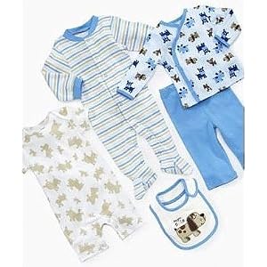 Buy Carter's Baby Boy Puppy Striped 5-Piece Set Blue 6 months by carter's