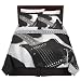 Xhilaration Black & White Pixilated Guitar Queen comforter - Queen