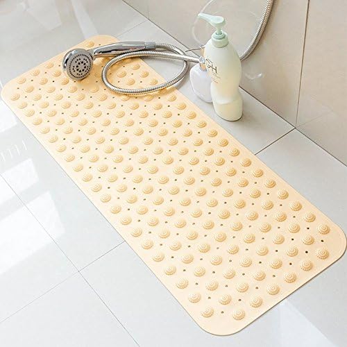 Bath Mat by Yoturo- Anti Slip Bath Mats for Safe Bathing - Rubber Shower Mat With Suction Cups and Gripping Texture Prevents Falls &amp; Injury (Yellow)