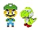 LOZ 3box Diamond Block Mario Luigi Yoshi Toys Compatible Nano Block Parent-child Games Building Blocks Children's Educational Toys (100% New, No Original Packaging!)