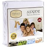 Mellanni Premium Waterproof Mattress Protector - Dust Mite, Bacteria Resistant - Hypoallergenic - Fitted Deep Pocket - Better than Pads, Covers or Toppers (King)