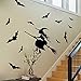 Halloween Witch Wall Art Sticker Door Stairs Living Room Bedroom Decor Teenager Kids Children Decal Murals Wallpaper Poster Party Decoration