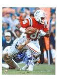 Stanley Morgan Autographed/Hand Signed New England Patriots 8x10 Photo Inscribed Pats HOF