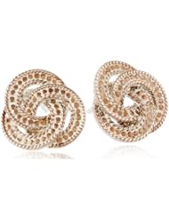 Anna Beck Designs "Timor" 18k Rose Gold-Plated Knot Post Earrings