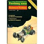 The Magazine of Fantasy and Science Fiction, January 1970: Longtooth; Third Hand; Matter of Time and Place; E Pluribus Solo; Car Sinister; Ride the Thunder; Bughouse; Delicate Operation; Science: The Lunar Honor-Roll book cover