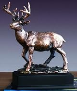 Bronze White Tail Deer Sculpture - 8.5' Tall x 7
