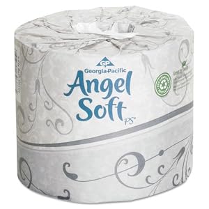 Angel Soft ps Premium Bathroom Tissue, 450 Sheets/Roll, 40 Rolls/Carton