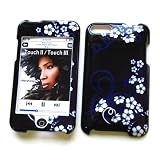 Apple iPod Touch 2nd and 3rd Generation Snap-on Protector Hard Case Image Cover "Midnight Flowers" Design (Without Belt-Clip Hole)