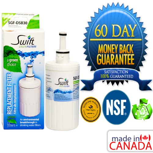 Samsung DA29-00003G DA29-00003B DA29-00003A DA2900003 2 Pack Fridge Water Filter Made by Swift Green