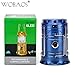 WOBAOS Camping Lanterns-Solar Flashlights -LED Camp lantern-Portable Outdoor Water Resistant Ultra Bright Rechargeable Lanterns（Golden,Black,Blue)
