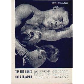 The End Comes For A Champion - Last week 20 million people (22,000 at Yankee Stadium, the rest over television) saw JOE LOUIS get whipped. They saw him outboxed and out thought and outpunched by 29-year-old EZZARD CHARLES, a fighter Louis would have quickly destroyed 10 years ago. ..... 1950 LIFE Magazine Picture, A5023A.