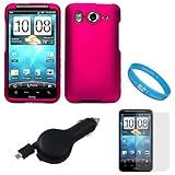 Pink Durable Protective Rubberized Crystal Hard Case Cover for AT&T Wireles ....