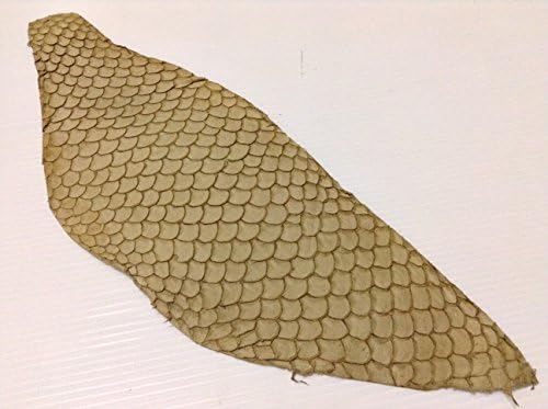 Matt Brown Natural Genuine Tilapia Fish Skin Hide Leather