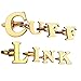 MoAndy Men's Shirts Cufflinks Alphabet Letter
