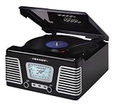 Crosley CR711 Autorama Turntable with AM/FM Radio, Black