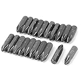 uxcell　フィリップスドライバービット　磁気　25mm　PH2　6mm六角シャンク幅　20本入り