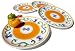 Kitchen & Housewares : Pinzon by Caleca Sole 4-Piece Dinner Plate Set
