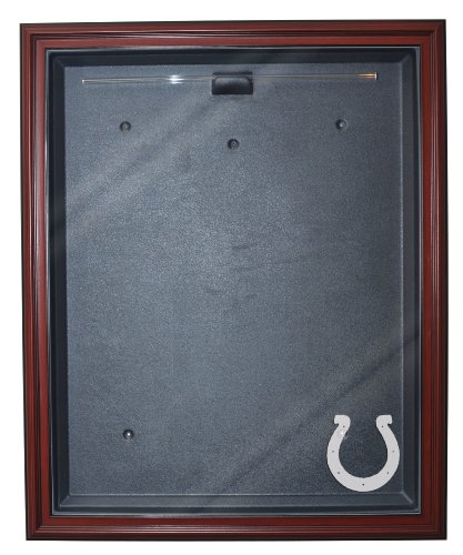Indianapolis Colts Cabinet Style Jersey Display, Mahogany