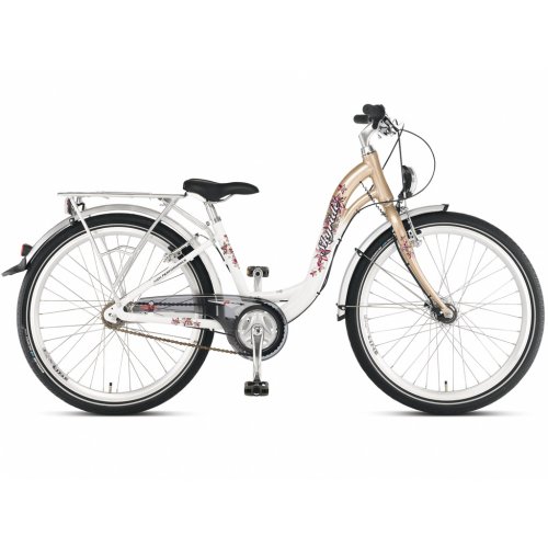 Puky Skyride Kinderfahrrad 24 inch white/gold (2013) (Design: 3-speed)