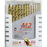 ( お徳用 25個セット) H＆H チタンドリルセット 先端工具 【13個入り×25セット】 鉄工用 HTD-13 〔DIY用品 大工道具〕