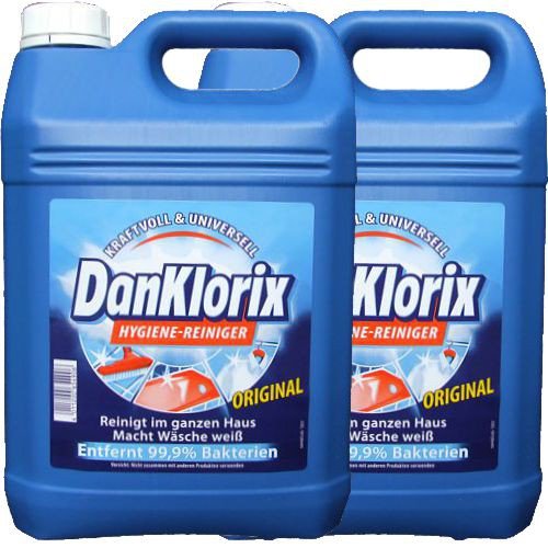 Dan Klorix Chlorreiniger (2x 5 Liter Kanister, blau) Chlorreiniger.de