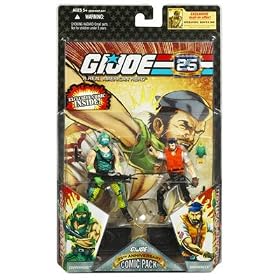 G.I. JOE Hasbro 25th Anniversary 3 3 4 Wave 4 Action Figures Comic Book 2-Pack Shipwreck Vs.... by G.I. Joe