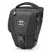Teton 514 All Black deep top load holster outdoor user-friendly functional soft padded digital SLR camera bags cases perfect for Canon EOS-1Ds Mark 111 Nikon D3 and many other SLR cameras with battery grip winder and up to a 6 six inch lens
